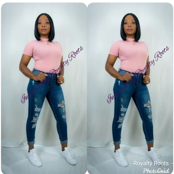 Mauve Pink Short Sleeve Body Suit - Picture 3 of 3